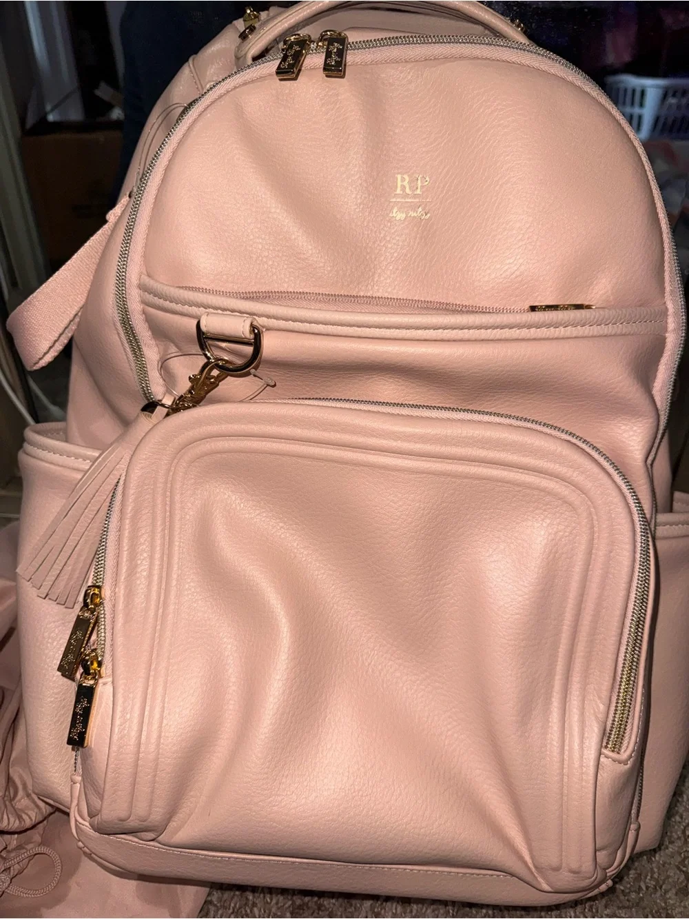NEW Itzy Ritzy Boss Plus Diaper Bag Backpack | Rachel Parcell | Blush Pink